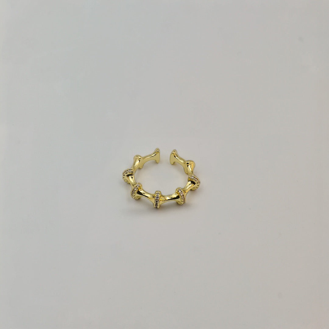 Bamboo-Inspired Adjustable Ring